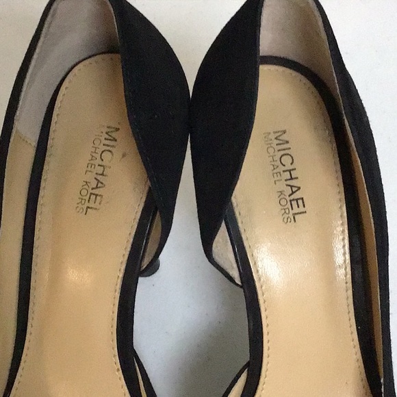 Women’s Michael Kors Black Leather Heels size 8.5 - Picture 2 of 7